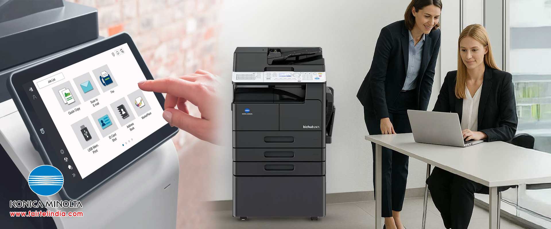 Konika Minolta Black & White Photocopiers Color Photocopiers and Multifunction Printers (MFPs) dealers distributors in Ludhiana Punjab