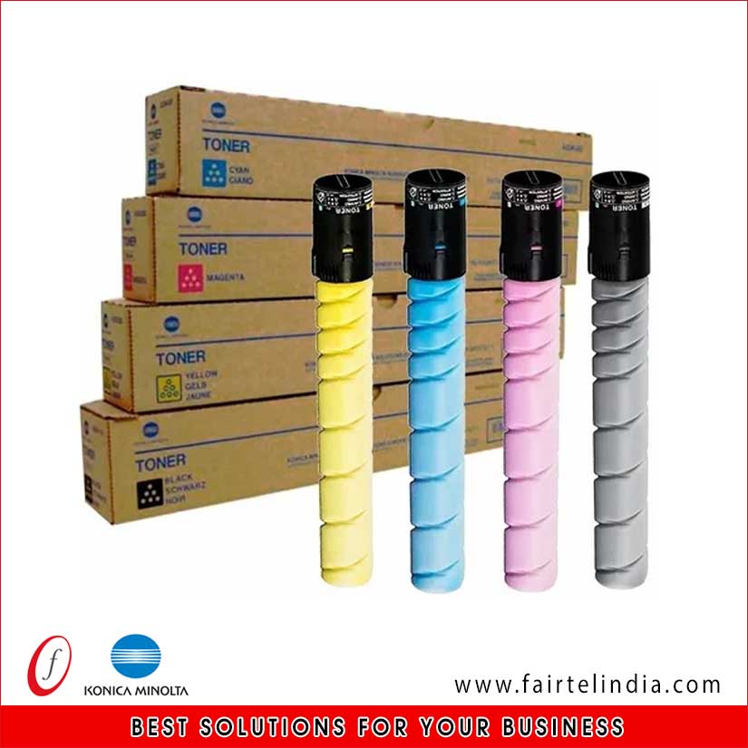 TN-328 Color Toner Cartridge (Set 4) Konika Minolta Genuine Spares & Service Centre in Ludhiana Punjab Fair Telcom company Ludhiana